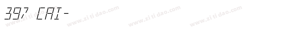 397 cai字体转换
